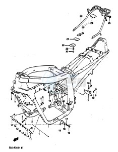 GSX-R750 (E2) drawing FRAME