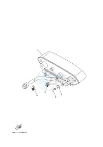 YFM700FWAD YFM70GPLH GRIZZLY 700 EPS (B1A6) drawing TAILLIGHT