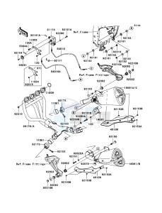 Z1000_ABS ZR1000C8F FR GB XX (EU ME A(FRICA) drawing Muffler(s)