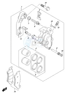 RM-Z450 drawing FRONT CALIPER