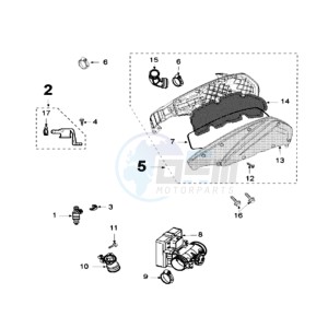 SAT125 E drawing INJECTIE SYSTEM