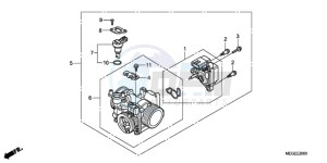 VT750CA9 Australia - (U / MME SPC) drawing THROTTLE BODY