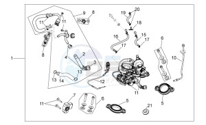 RXV 450-550 Street Legal drawing Throttle body