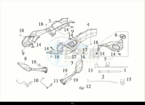 MAXSYM TL 508 (TL50W2-EU) (M2) drawing FR. HANDLE COVER - BACK MIRROR / MAXSYM TL 508 (TL50W2-EU) (M2)