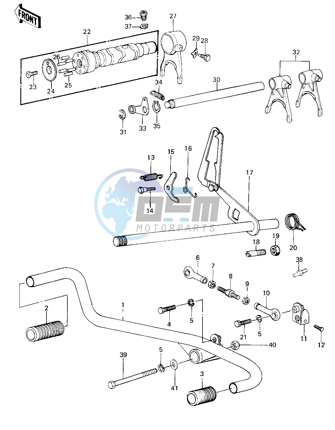 GEAR CHANGE MECHANISM -- 79-81 C2_C3_C4- -