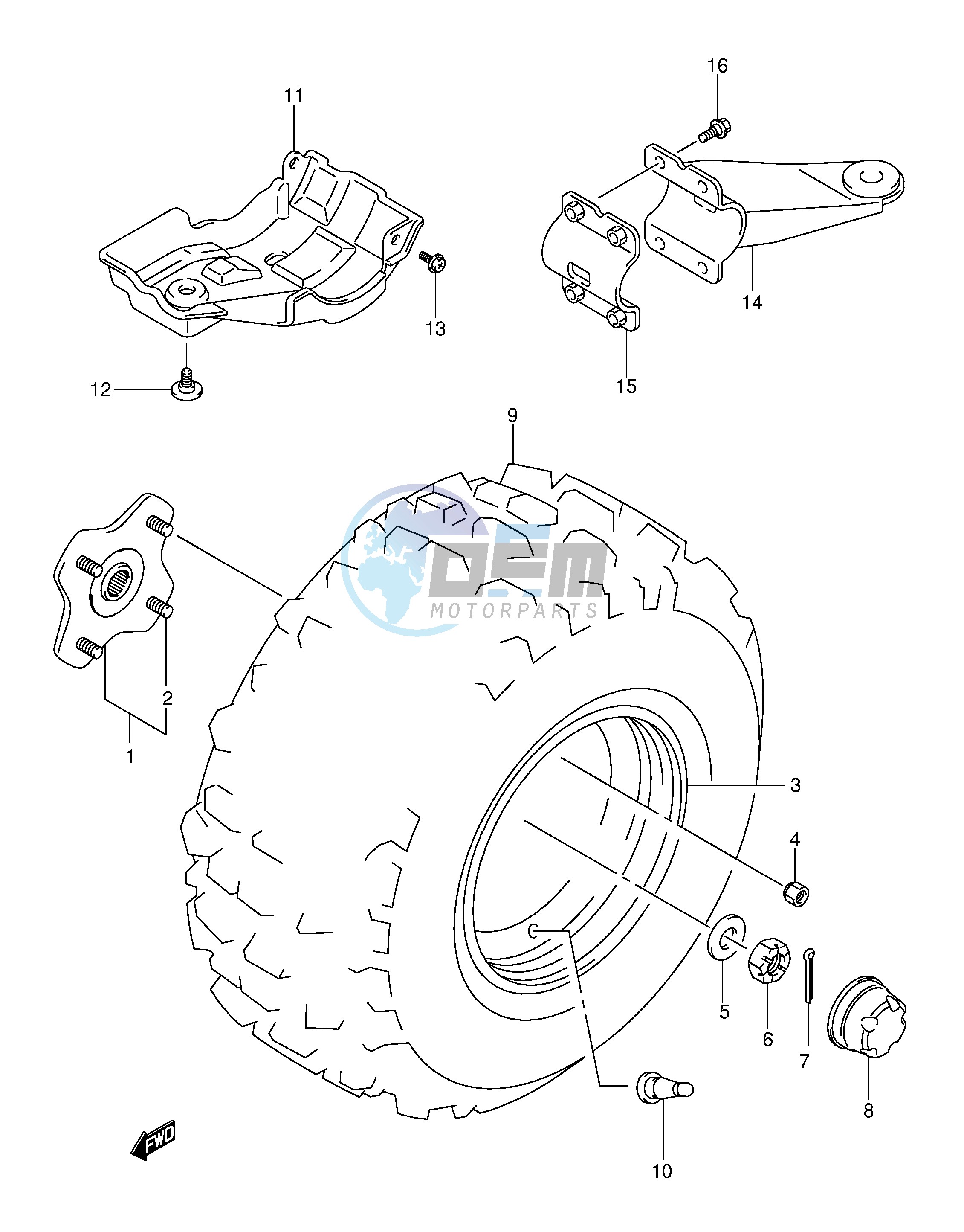 LEFT REAR WHEEL