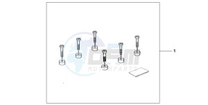 NX500 DOMINATOR drawing TOPBOX SUBKIT