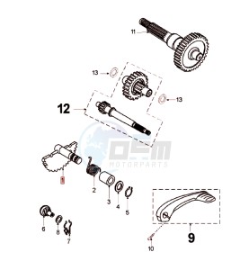 LUDIX 14 RLA ELEGANCE drawing DRIVE SHAFTS / KICKSTARTER