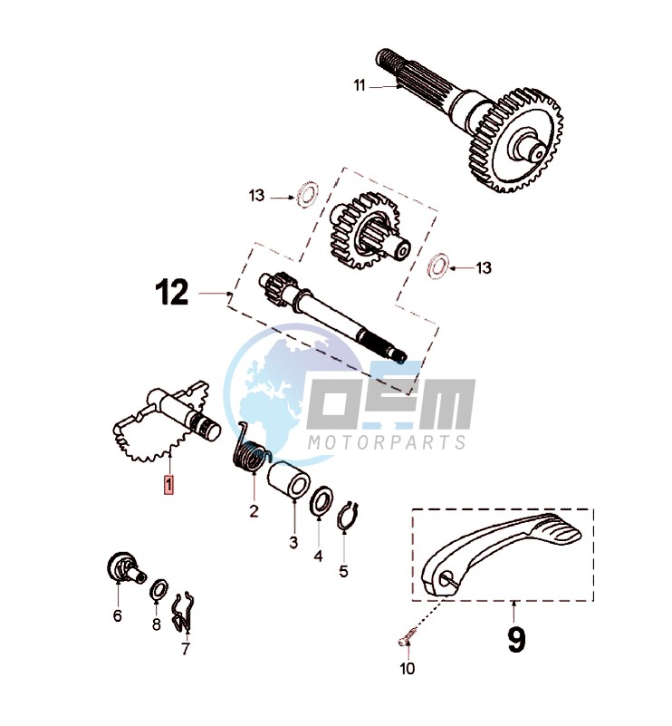 DRIVE SHAFTS / KICKSTARTER