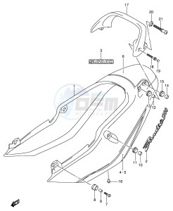 GSF1200 (E2) Bandit drawing SEAT TAIL COVER (GSF1200ZK5)