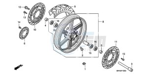 CBF1000A F / CMF drawing FRONT WHEEL