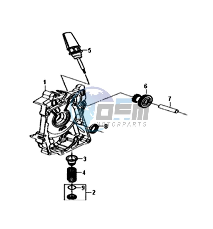 CRANKCASE  RIGHT / START MOTOR