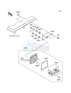 MULE_600 KAF400BDF EU drawing Taillight(s)