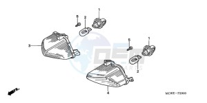 VFR800A9 Ireland - (EK / ABS MME) drawing WINKER