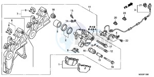 NC700XAC drawing REAR BRAKE CALIPER