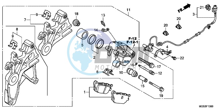 REAR BRAKE CALIPER