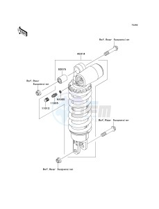 ZX 600 N [NINJA ZX-6RR] (6F) N6F drawing SHOCK ABSORBER-- S- -