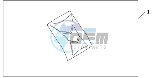 TANK PAD HONDA WING LOGO