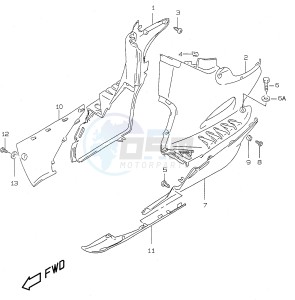 AY50 (V-W-X-Y) katana drawing SIDE LEG SHIELD (model Y)