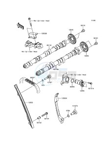 Z900 ABS ZR900BHF XX (EU ME A(FRICA) drawing Camshaft(s)/Tensioner