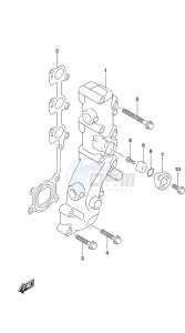 DF 25A drawing Exhaust Manifold