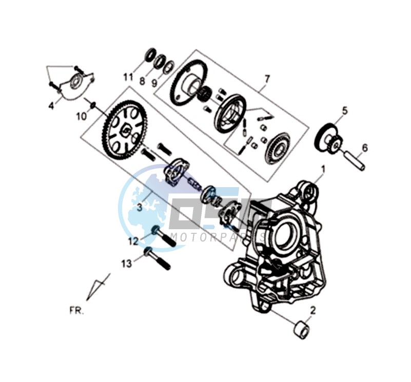 CRANKCASERIGHT / OILPUMP