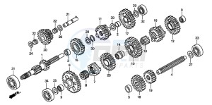 TRX450FM drawing TRANSMISSION (TRX450FM)