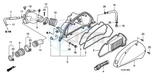 PES1509 Europe Direct - (ED / 2ED) drawing AIR CLEANER