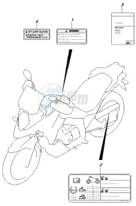 DL650 drawing LABEL (DL650XAL7 E21)