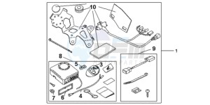 CBR600RRA France - (F / CMF 2F) drawing AVERTO ALARM KIT