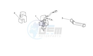 Scarabeo 50 2t e2 net drawing Carburettor cpl