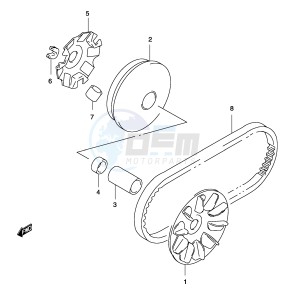 AY50 (P19) katana drawing TRANSMISSION (1) (MODEL AY50W K3 K4)