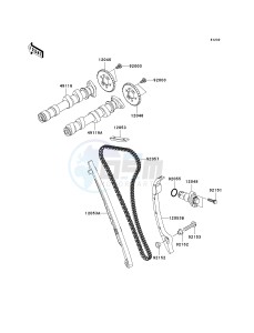 KLE 650 A [VERSYS EUROPEAN] (A7F-A8F) A7F drawing CAMSHAFT-- S- -_TENSIONER