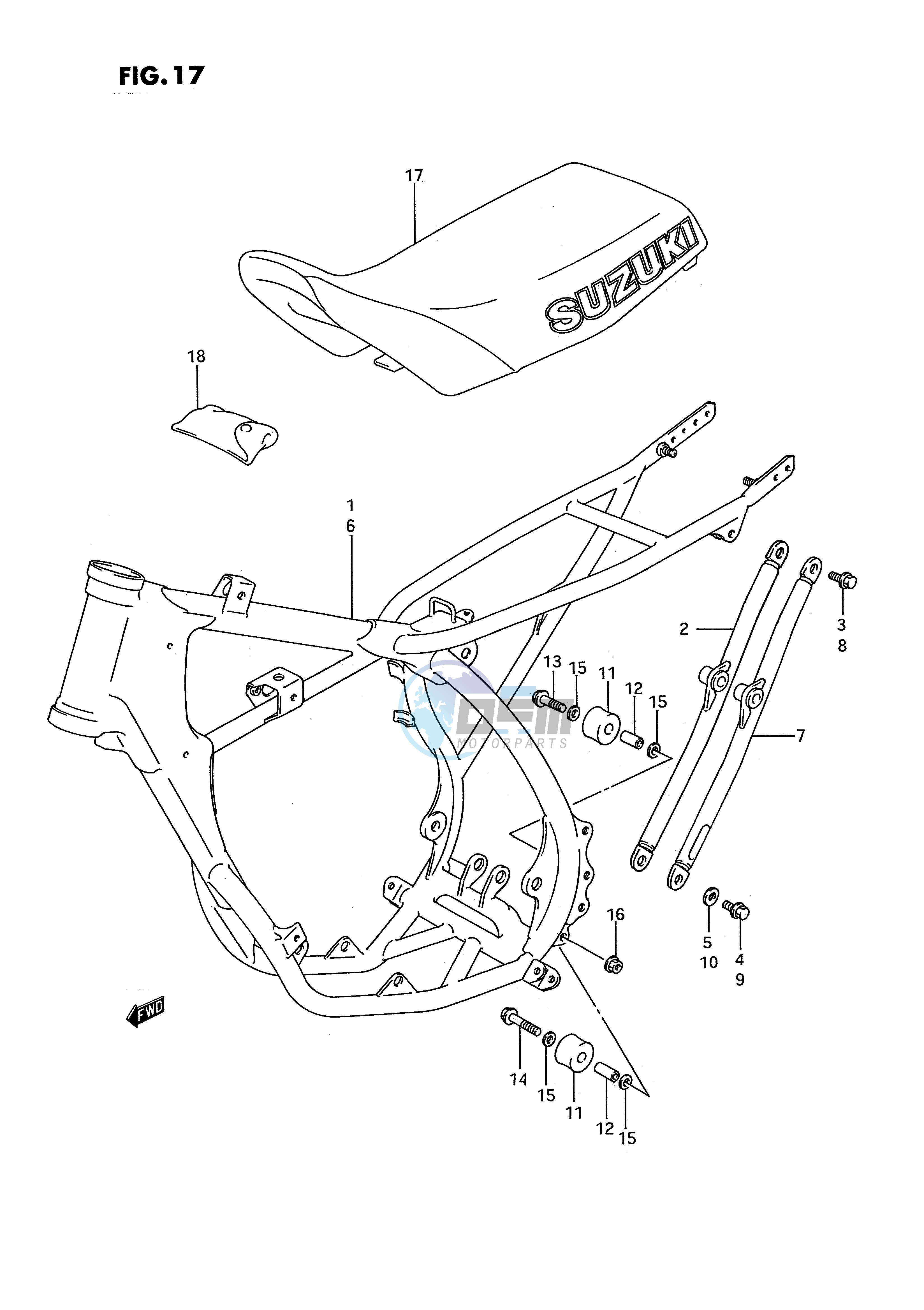 FRAME - SEAT (MODEL H J K L)