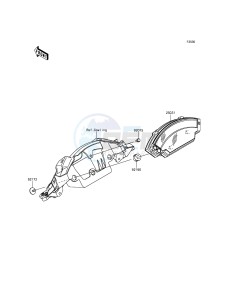 NINJA ZX-10R ABS ZX1000KFFA FR XX (EU ME A(FRICA) drawing Meter(s)