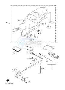 XJ6F 600 DIVERSION F (BS11 BS12) drawing SEAT