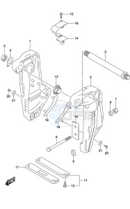 DF 300AP drawing Clamp Bracket w/Transom (L)