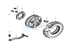 JOYRIDE EU2 - 200 cc drawing REAR WHEEL