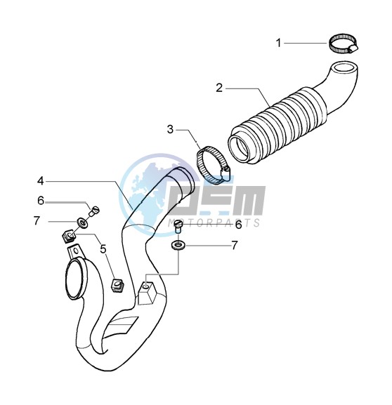 Belt cooling tube