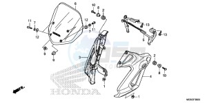 NC700SDD NC700S Dual Cluth ABS 2ED drawing FRONT COWL