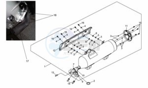 CITYCOM 300 EFI drawing EXHAUST