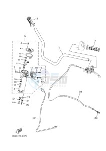 YFM700FWBD YFM70KPXJ KODIAK 700 EPS (B32G) drawing STEERING HANDLE & CABLE