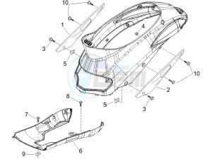 Liberty 50 4t drawing Side cover - Spoiler