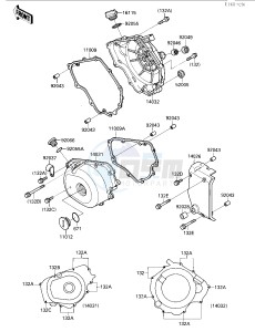 EL 250 B [ELIMINATOR[ (B2-B3) [ELIMINATOR drawing ENGINE COVER-- S- -