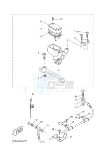 NS50 NS50F NITRO 4T (1GB6 1GB6) drawing REAR MASTER CYLINDER