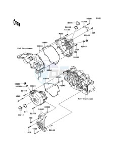 NINJA 250R EX250KBF GB XX (EU ME A(FRICA) drawing Engine Cover(s)