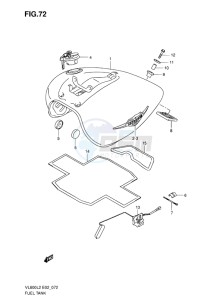 VL800 INTRUDER EU drawing FUEL TANK