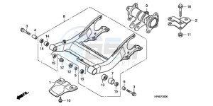 TRX420FEA Europe Direct - (ED / 2ED 4WD) drawing SWINGARM