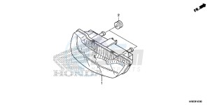 TRX500FA6G TRX500FA Australia - (U) drawing TAILLIGHT