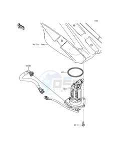 KX450F KX450HGF EU drawing Fuel Pump